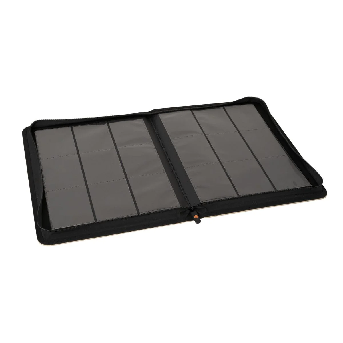 TreasureWise 9-Pocket WiseGuard Zip Toploader Binder (216 Toploaders) - Black